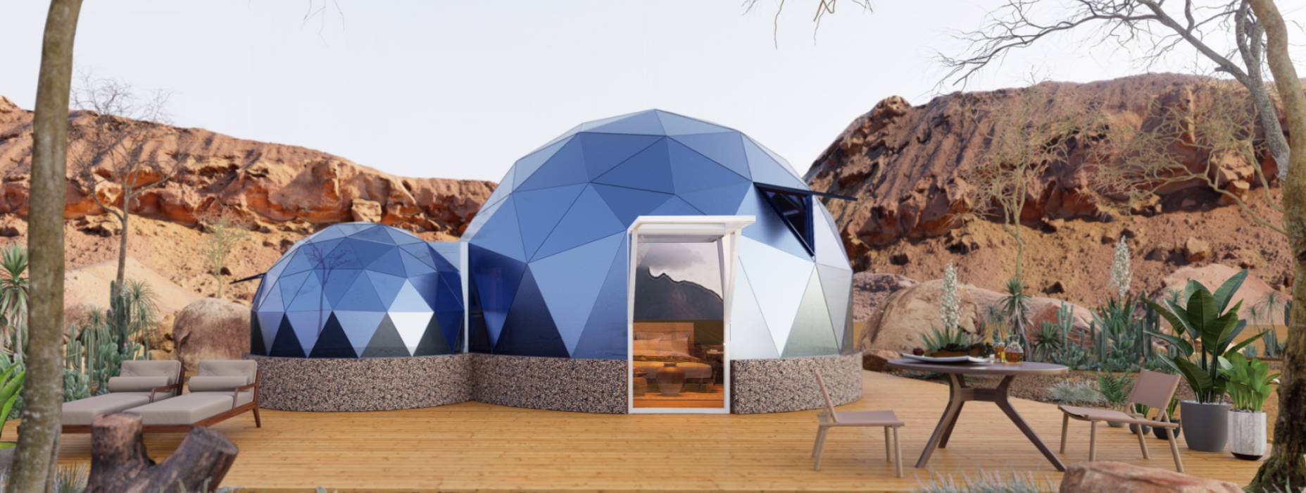 海原县球形智能光伏玻璃星空房